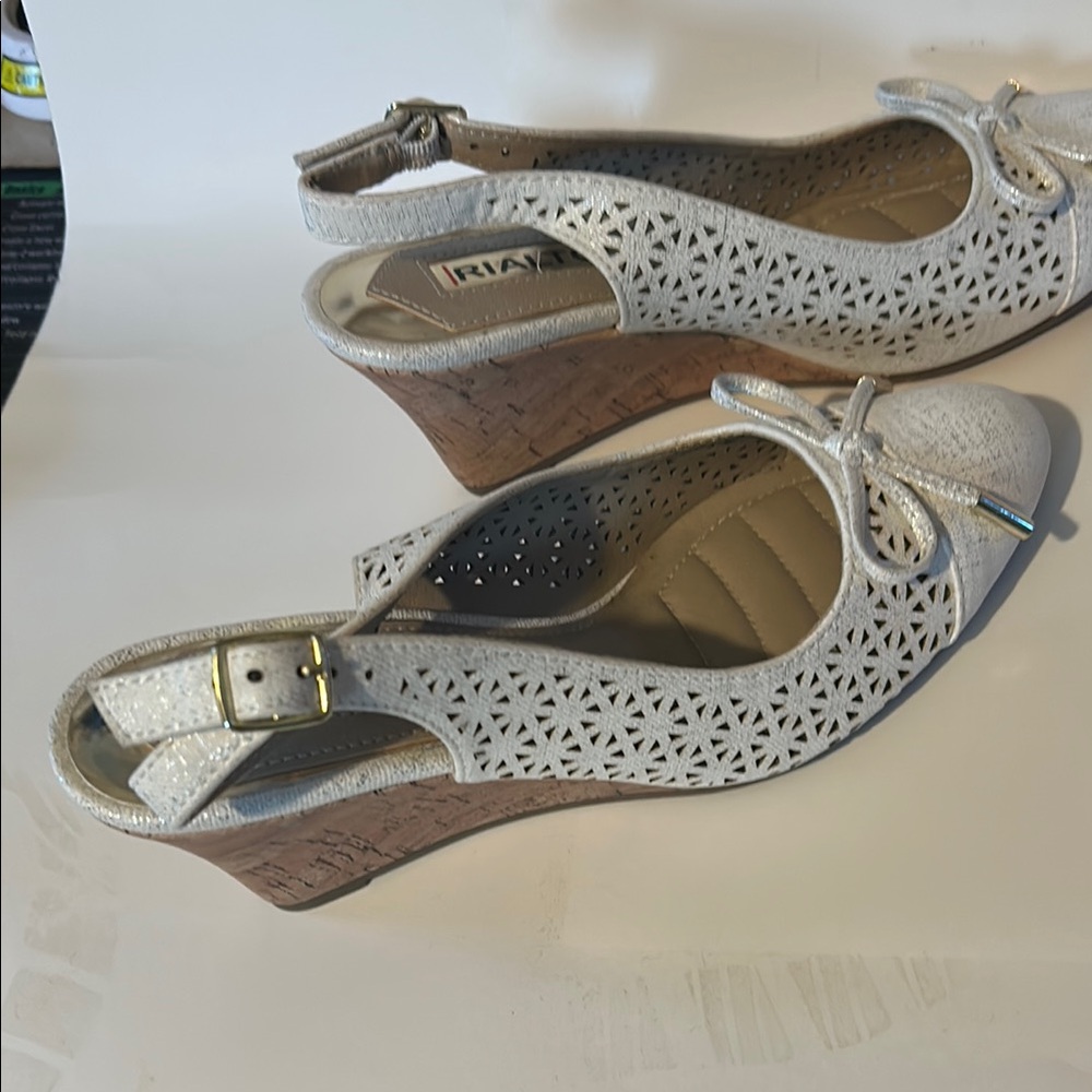 Rialto Women's White Wedge Sandals